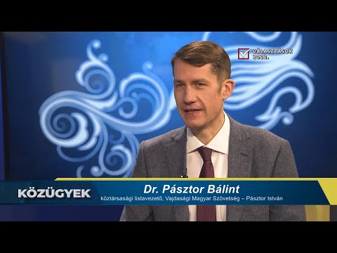 Interjú dr. Pásztor Bálinttal, a VMSZ köztársasági parlamenti listavezetőjével-cover