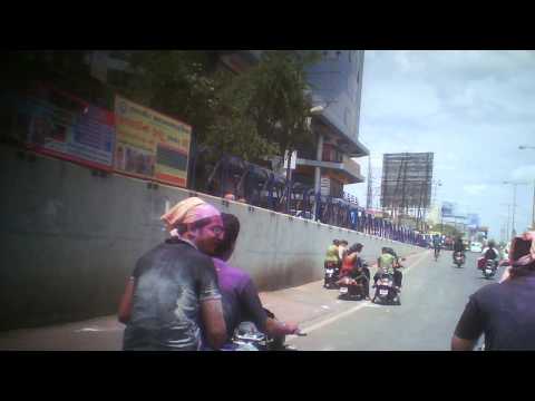 Holi celebration Mahila college underbridge