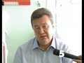 Yanukovych at a hospital Yanukovych at a hospital