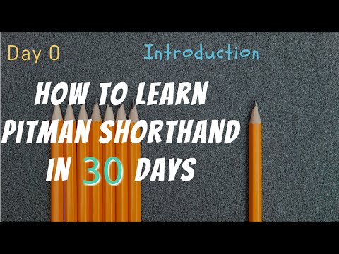 how to learn shorthand