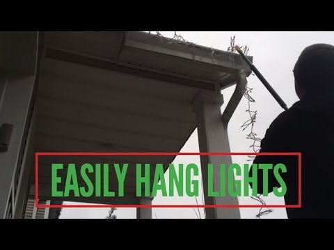 how to fasten christmas lights to shingles
