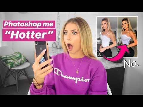 I hired people to photoshop me "hotter"