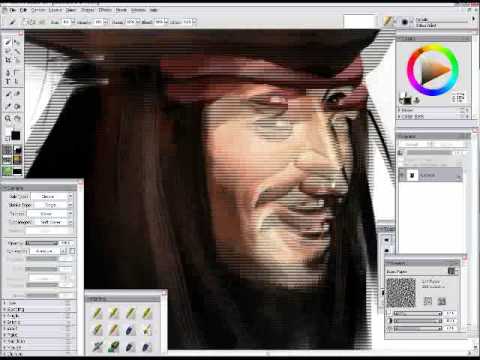 Jack Sparrow painting