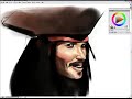 jack sparrow painting