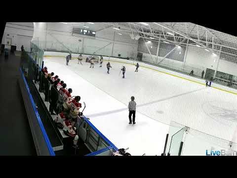 2024-09-30 Halton v Guelph - Marcus Carter #4 - Hockey Vision cutback behind the net Assist to Thomas Leone #27 in Game #1
