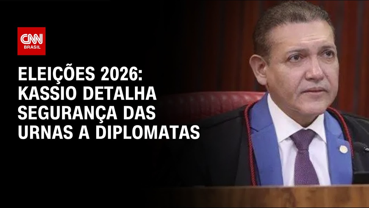 Kassio Nunes Marques apresenta funcionamento da urna a diplomatas  | BASTIDORES CNN