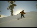 Backcountry snowboarding at Cliff Lake near Mount Shasta Backcountry snowboarding at Cliff Lake near Mount Shasta