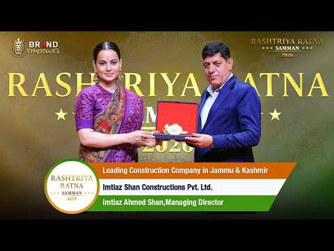 Imtiaz Shan Constructions Pvt Ltd Wins Leading Construction Company in Jammu & Kashmir at RRS 2026