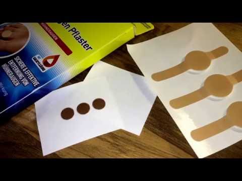 Scholl Hühneraugen Pflaster unboxing und verwenden Anleitung