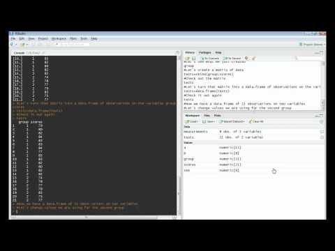 how to turn a matrix into a vector in r