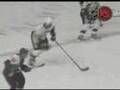 Laraque slides into Biron Dec 11, 2007