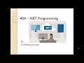 VB.NET Lecture 01 - Syllabus Discussion | Applications of VB.NET | .NET Programming | Hindi
