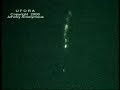Meteor entering earth athmospher