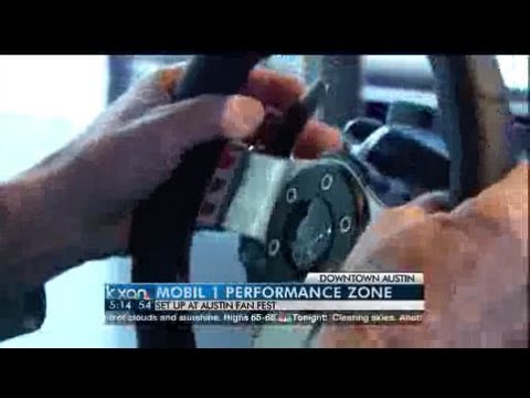 Simulated Racing - Mobil 1 Performance Zone gives race fans a thrill.