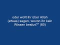 Qur'an - Sura 2 - Al-Baqara (Die Kuh) - Vers 62 bis 87