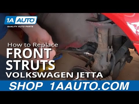 How To Install Replace Front Shocks Struts Volkswagen VW Golf Jetta 93-98 1AAuto.com