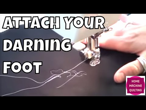 how to fit embroidery foot