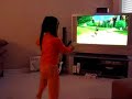 Daughter Playing Wii Fit Daughter Playing Wii Fit