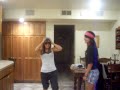 me &maria dancing (: we daa bomb.