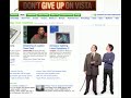 give up on vista
