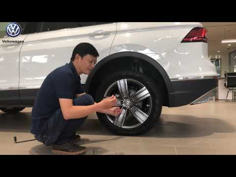 Hướng dẫn thay lốp dự phòng xe Tiguan Allspace - Tiguan 7 chỗ tại Việt Nam