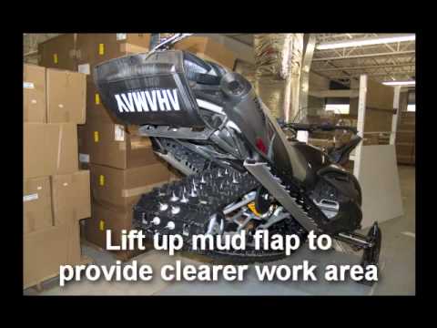 how to measure snowmobile track