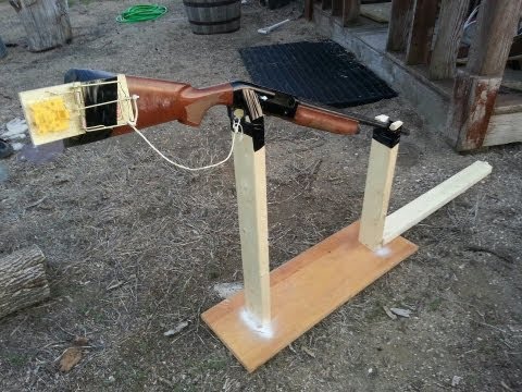 Hillbilly Gopher Trap - 12 gauge, fishing string, rat trap