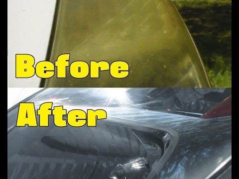 how to repair yellow headlights