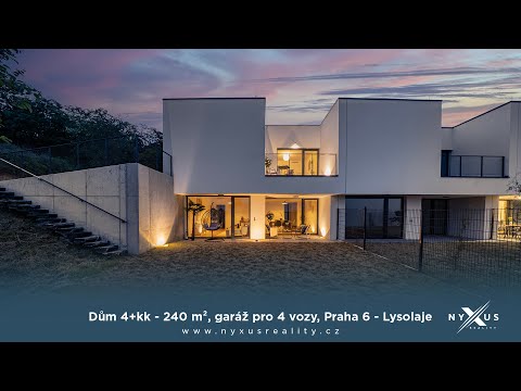 Video Prodej RD 4+kk - 250 m², garáž pro 4 vozy, pozemek 373 m², K Housličkám, Praha 6 - Lysolaje