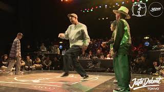 SO & Cgeo vs 勇太 & Lil Rebel – JUSTE DEBOUT TOKYO 2020 POPPING BEST8 (Another angle)