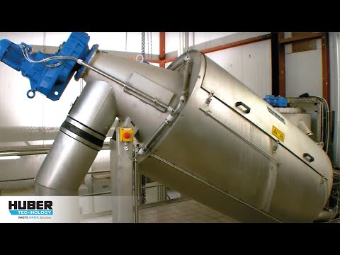 Video: HUBER Screw Thickener S-DRUM - here at a municipal WWTP