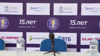 «Астана» vs МБА | Послематчевая пресс-конференция | Единая лига ВТБ | 2-й этап