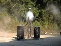 Second composite rocket test