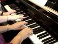 Dorien plays Londonderry Air (4 hands)