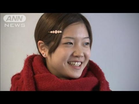 「ありがとう」バレエ優勝の菅井さん笑顔で帰国（12/02/06）