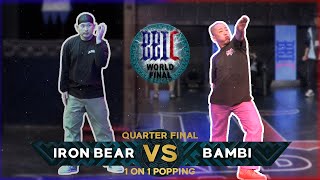 Iron Bear vs Bambi – BBIC 2021 Day. 1 1on1 POPPING BATTLE BEST8