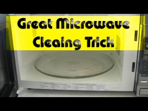 how to clean a microwave with a lemon