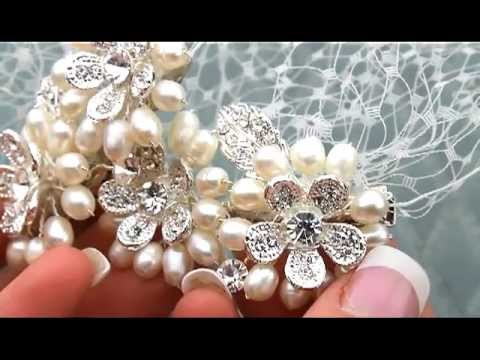 how to fasten a birdcage veil