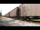 CSX 4503 Leads CSX N283, Empty Coal, at CSX Road w/ Defect Detector
