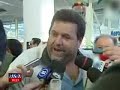 Confusão no aeroporto na chegada do Moretto (Benfica)