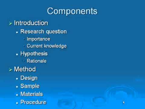 how to write research proposal