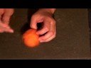 Needle felting a pumpkin