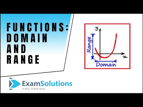 Functions : Domain – Range : tutorial 1 : ExamSolutions Functions : Domain – Range : tutorial 1 : ExamSolutions