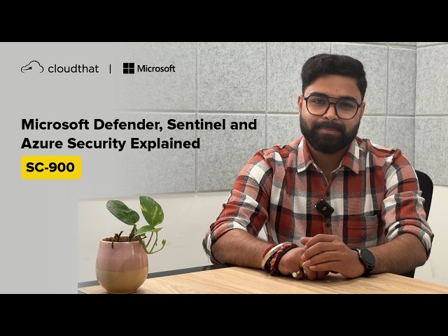 Are you preparing for the Microsoft SC-900: Security, Compliance, and Identity Fundamentals certification? In this SC-900 Module 3 training session, you'll learn the core Microsoft Security services and concepts that form the foundation of modern cybersecurity and cloud protection.
 
This beginner-friendly training explains Microsoft Defender, Microsoft Sentinel, Azure Security services, SIEM, SOAR, DDoS Protection, Web Application Firewall (WAF), Network Security Groups (NSGs), Azure Key Vault, and other essential security concepts covered in the SC-900 certification exam.
 
Whether you're a student, aspiring cybersecurity professional, IT administrator, cloud enthusiast, or someone looking to build a career in Microsoft Security, this session will help you understand how Microsoft's security ecosystem works together to protect identities, devices, applications, networks, and cloud workloads.
 
What You'll Learn in This Video
✅ Microsoft Security Fundamentals
✅ Microsoft Defender Overview
✅ Microsoft Defender for Cloud
✅ Microsoft Defender XDR
✅ Microsoft Sentinel Explained
✅ SIEM vs SOAR Concepts
✅ Azure Security Services
✅ Azure DDoS Protection
✅ Web Application Firewall (WAF)
✅ Network Security Groups (NSGs)
✅ Azure Key Vault
✅ Threat Detection & Incident Response
✅ Security Monitoring & Analytics
✅ Cloud Security Best Practices
✅ SC-900 Exam Concepts & Objectives
 
Who Should Watch This Video?
✔ Students exploring cybersecurity careers
✔ SC-900 certification aspirants
✔ Beginners learning Microsoft Security
✔ IT Support Professionals
✔ System Administrators
✔ Cloud Engineers
✔ Azure Learners
✔ Security Analysts
✔ Anyone interested in cybersecurity fundamentals
 
Useful Links
👉 Learn more about Microsoft Security Certifications - 
👉 SC-300 Microsoft Identity & Access Admin | MFA, Smart Lock & Identity Governance Explained - https://bit.ly/3RBsoMB
👉How to Pass SC-200 - Microsoft Security Operations Analyst Certification - https://bit.ly/43HdtD8
👉 Enroll for our SC-900 training now - https://bit.ly/4fh4xLO
 
#SC900 #MicrosoftSecurity #MicrosoftDefender #MicrosoftSentinel #AzureSecurity #CyberSecurity #SecurityFundamentals #MicrosoftCertification #CloudSecurity