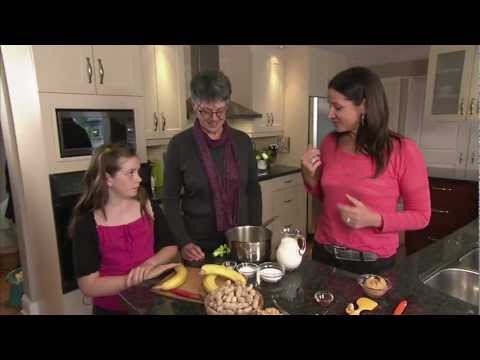 Family cooking with peanuts and peanut butter Family cooking with peanuts and peanut butter