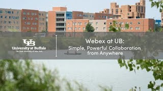 Video introduction to Webex at UB.