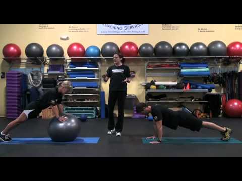 Stability Ball Planks