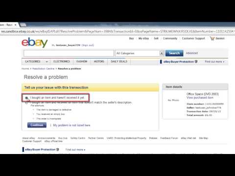 how to open a case on ebay