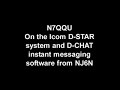 Icom D-STAR system using NJ6N's D-CHAT - revised 10/07