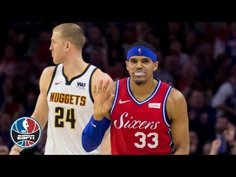Video: Tobias Harris makes his 76ers debut in win vs. Nuggets | NBA Highlights